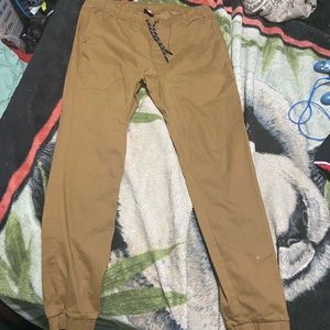 khaki joggers